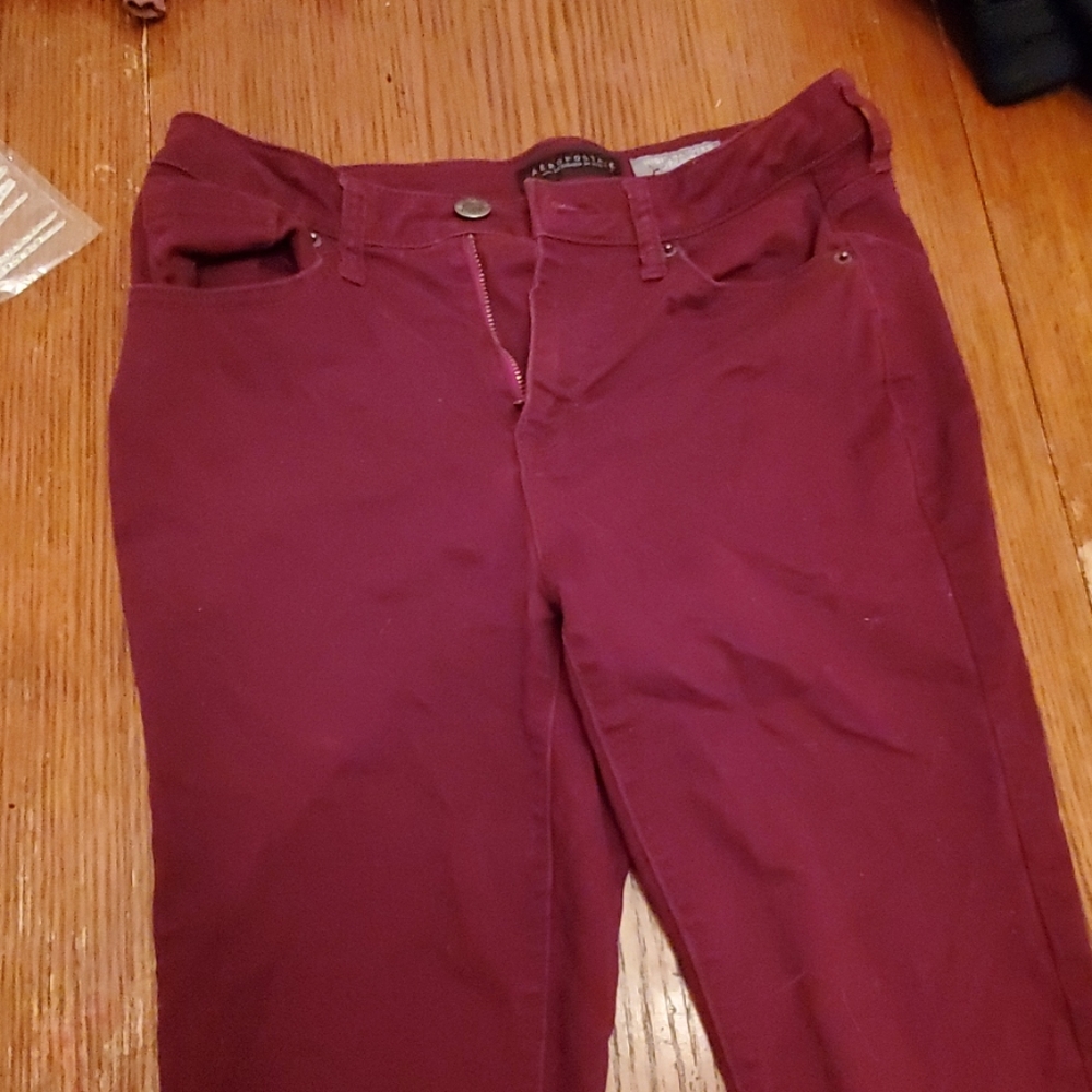 Maroon jeggings